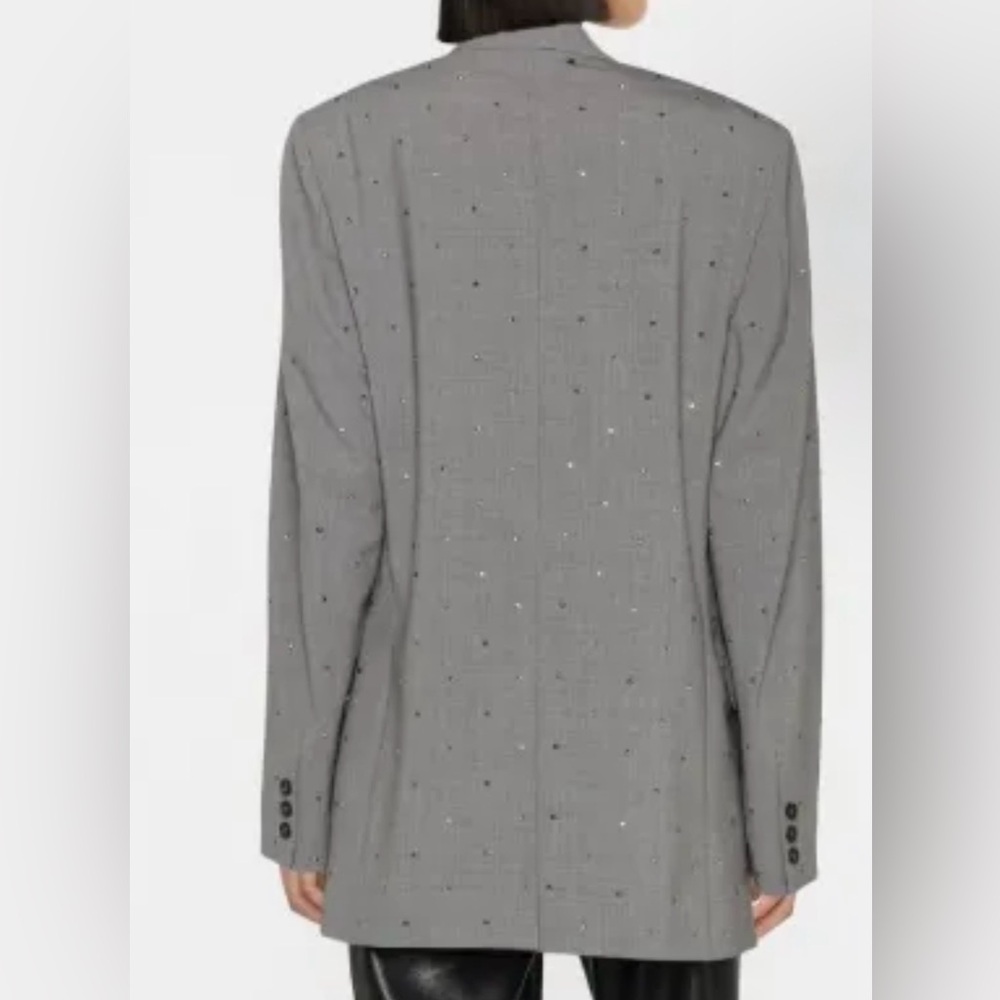 MSGM Gray Embellished Women's Blazer - Picture 2 of 5